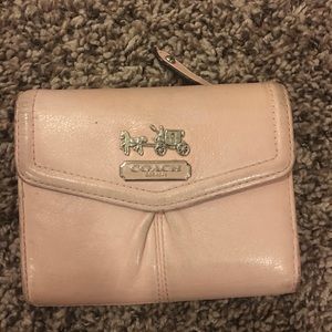 Pink Leather Coach Wallet